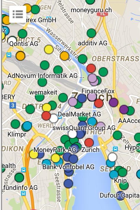 The Swiss Fintech Ecosystem and the Swiss Fintech Google Map