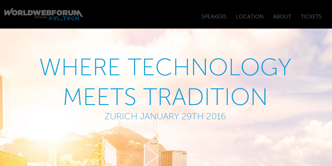 Worldwebforum Fintech Satellite Event in Zurich (Jan 29th) / Exclusive Invitation for Fintechnews Readers