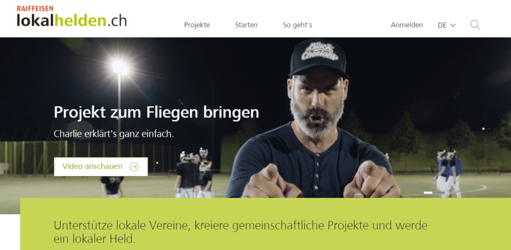 Raiffeisen lanciert Crowdfunding-Plattform „lokalhelden.ch“