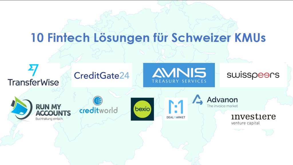 10 Fintech Lösungen für Schweizer KMUs