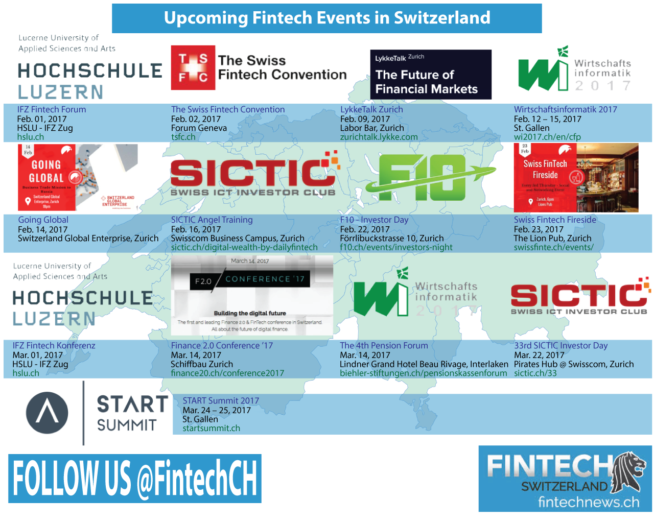 Upcoming Fintech Events in Switzerland
