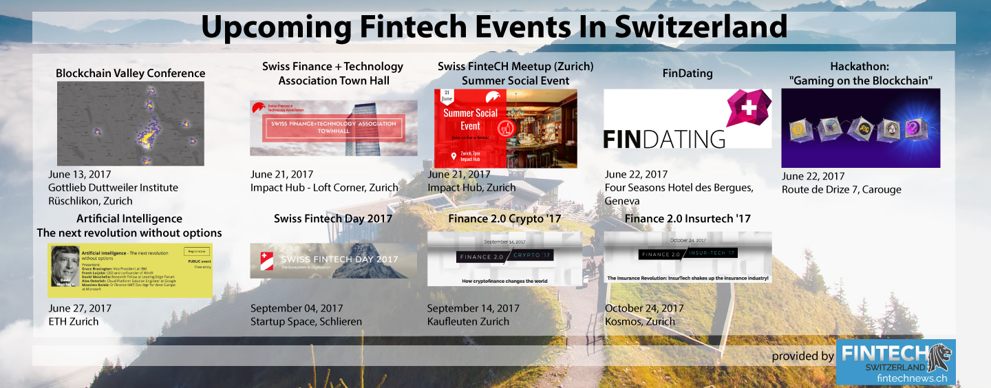 9 Upcoming Fintech Events In Switzerland to Mark in your Calendar