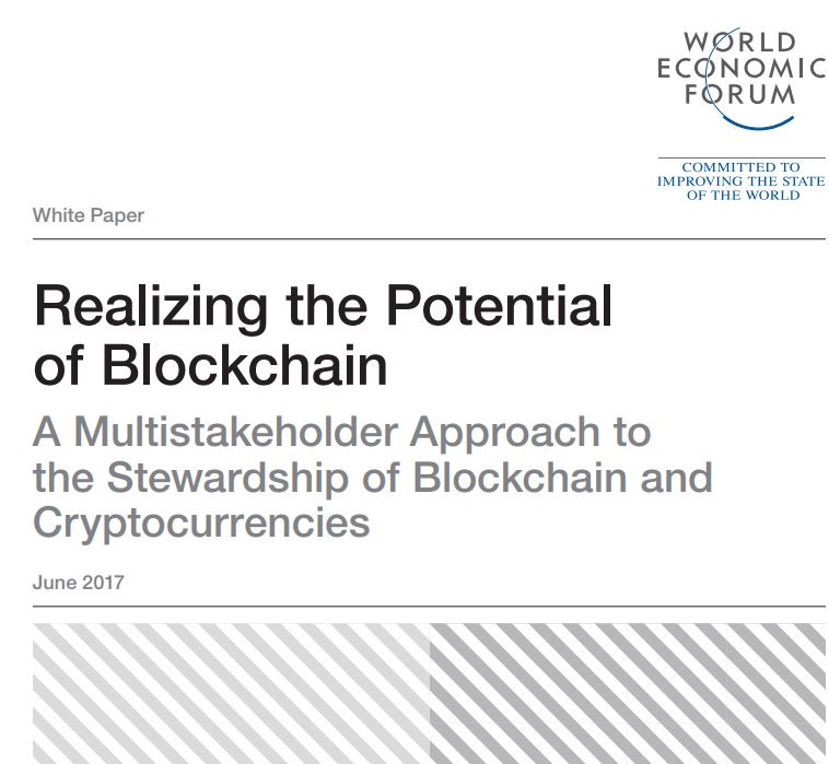 WEF Blockchain Report: Multi-Stakeholder Approach is the Best Way to govern Blockchain