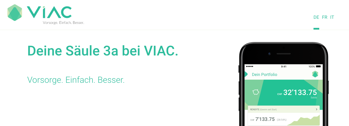 Die günstigste Säule 3a Lösung der Schweiz dank Fintech