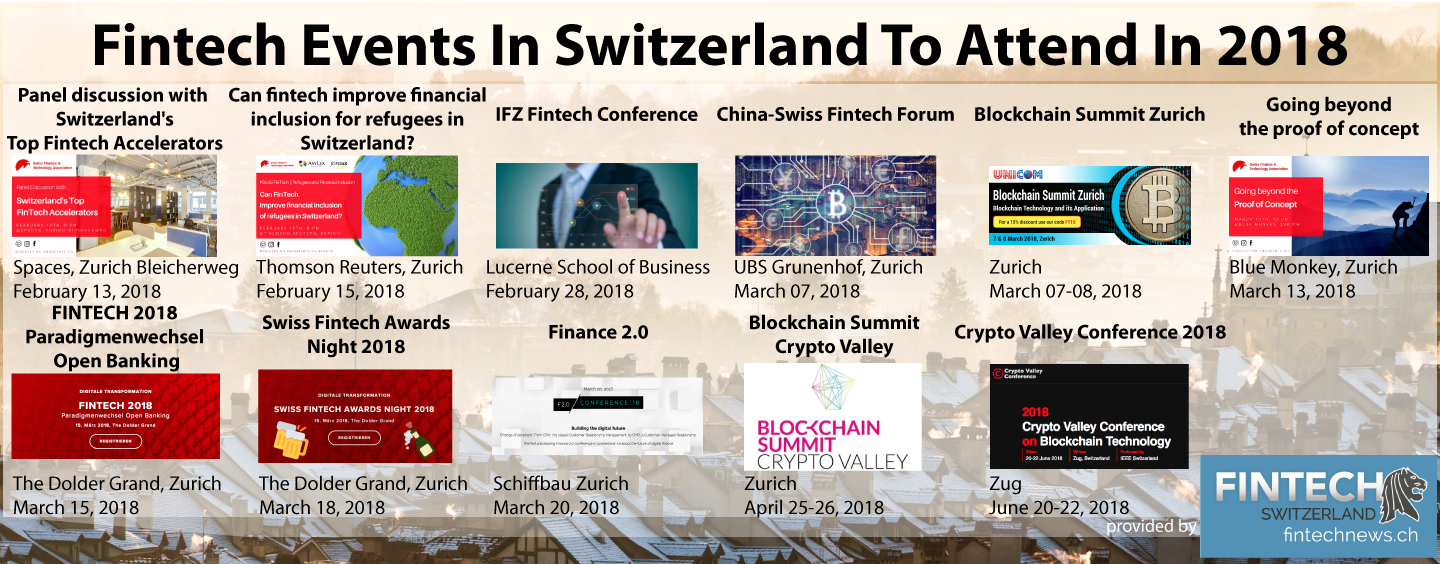 Fintech Events In Switzerland To Attend In 2018