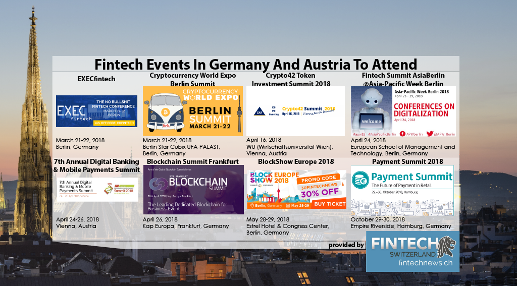 Fintech Events In Germany And Austria To Attend In 2018