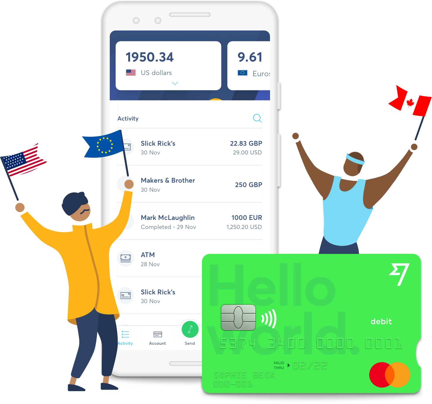 TransferWise debit card via TransferWise