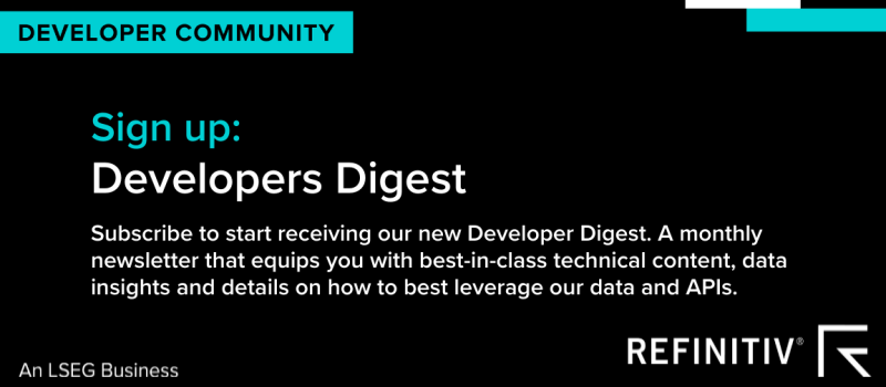 refinitiv developer community