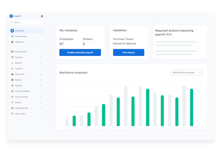 PayFit platform, Source: PayFit