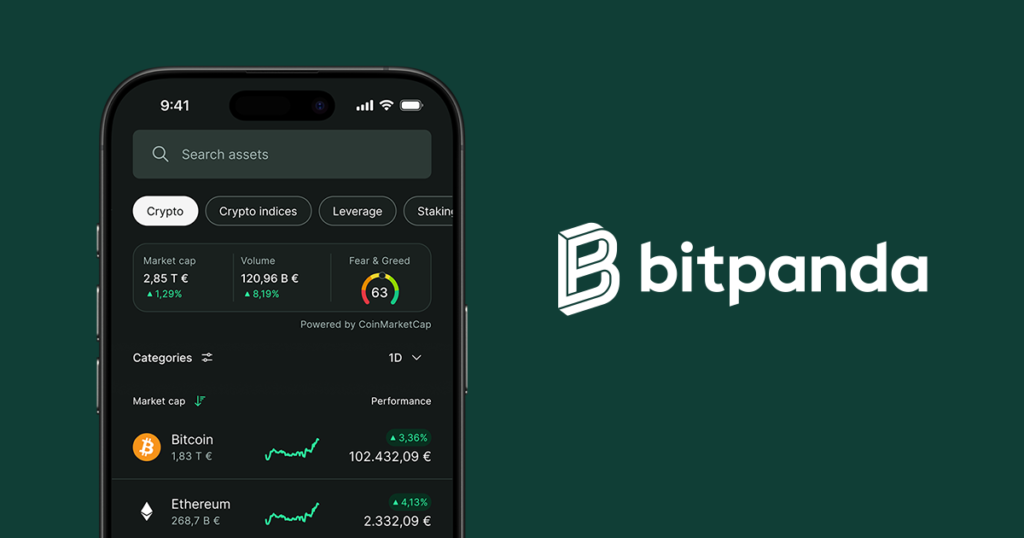 Bitpanda platform, Source: Bitpanda