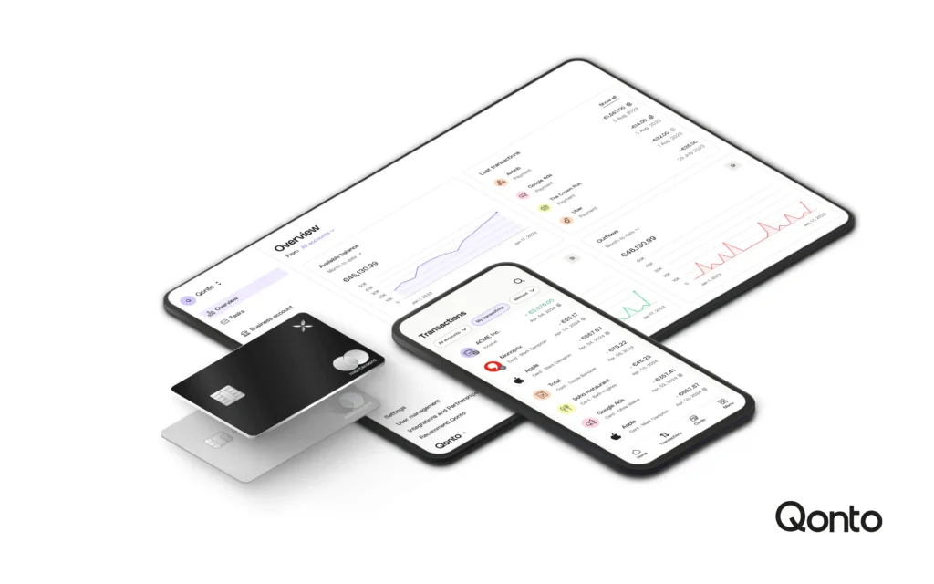 Qonto card and platform, Source: Qonto